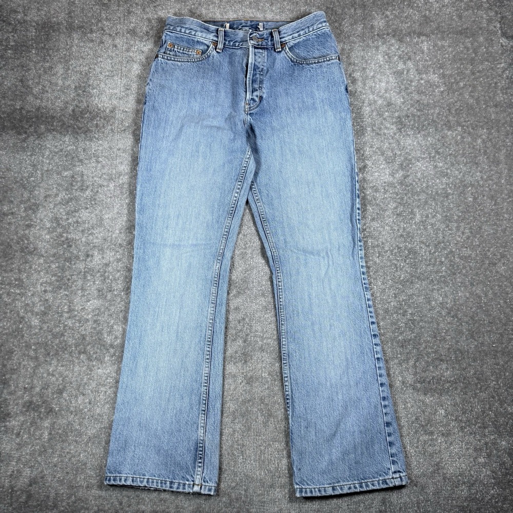 Vintage Gap Jeans Men's 8 R Blue Denim Boot Cut Button Fly USA Made